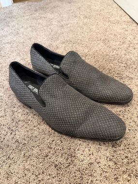 Gray Slip-On Dress Shoes for Men